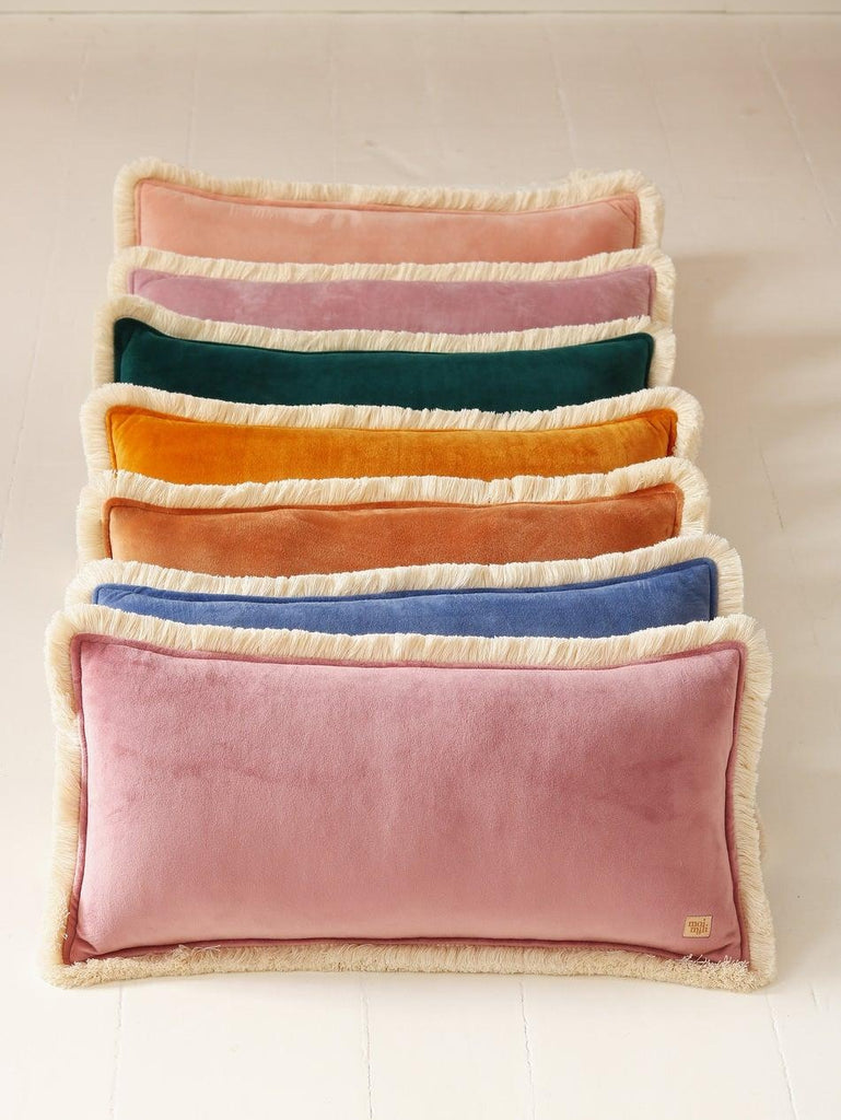 Cushions with fringe