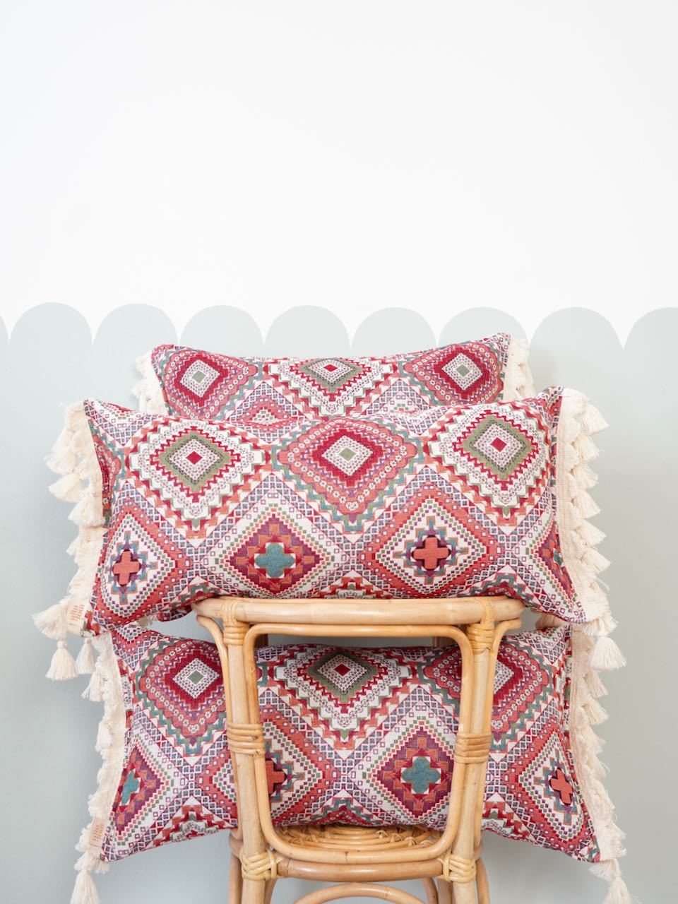 Pink boho throw pillow hot sale