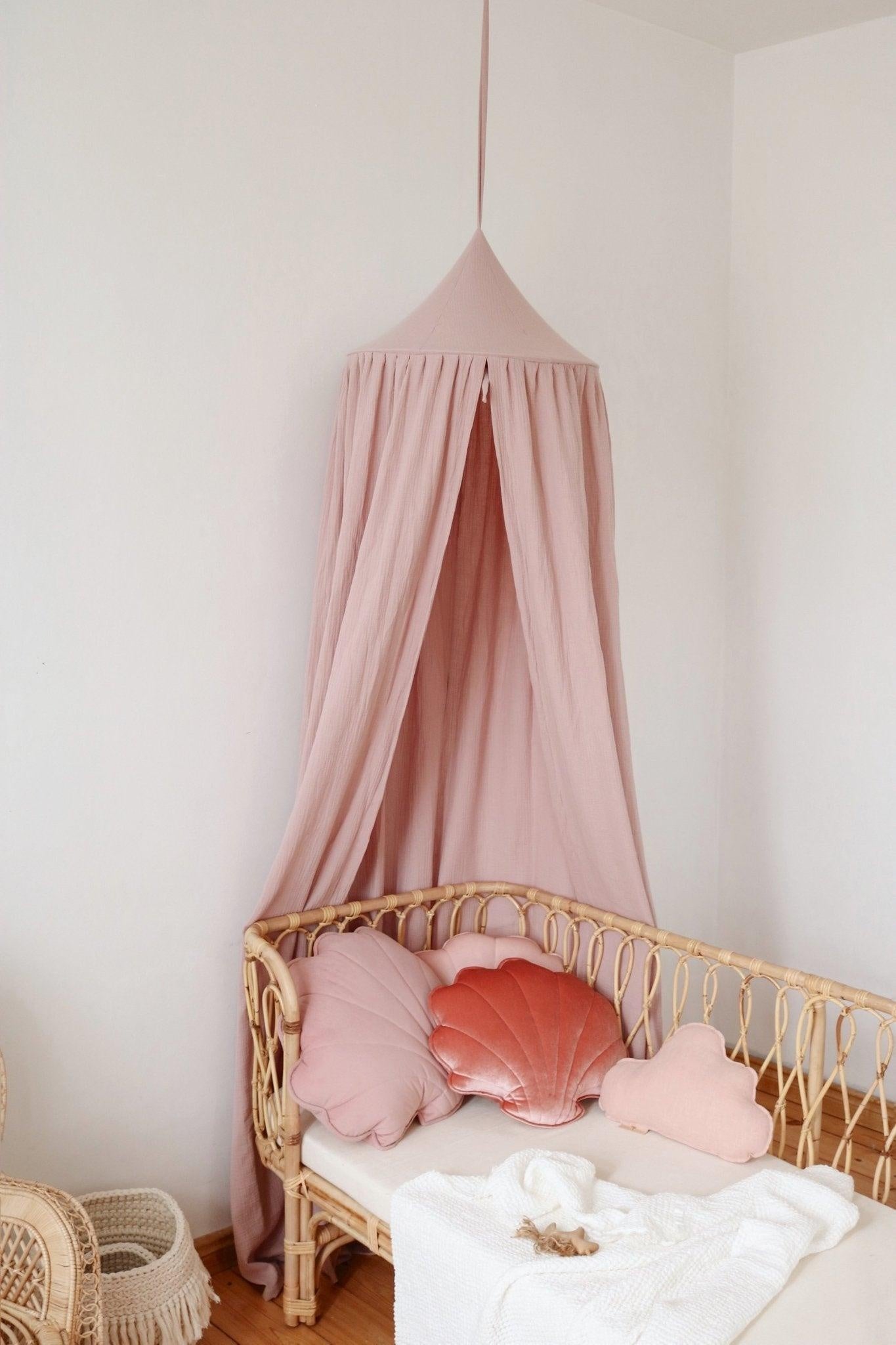 Pink princess bed canopy best sale