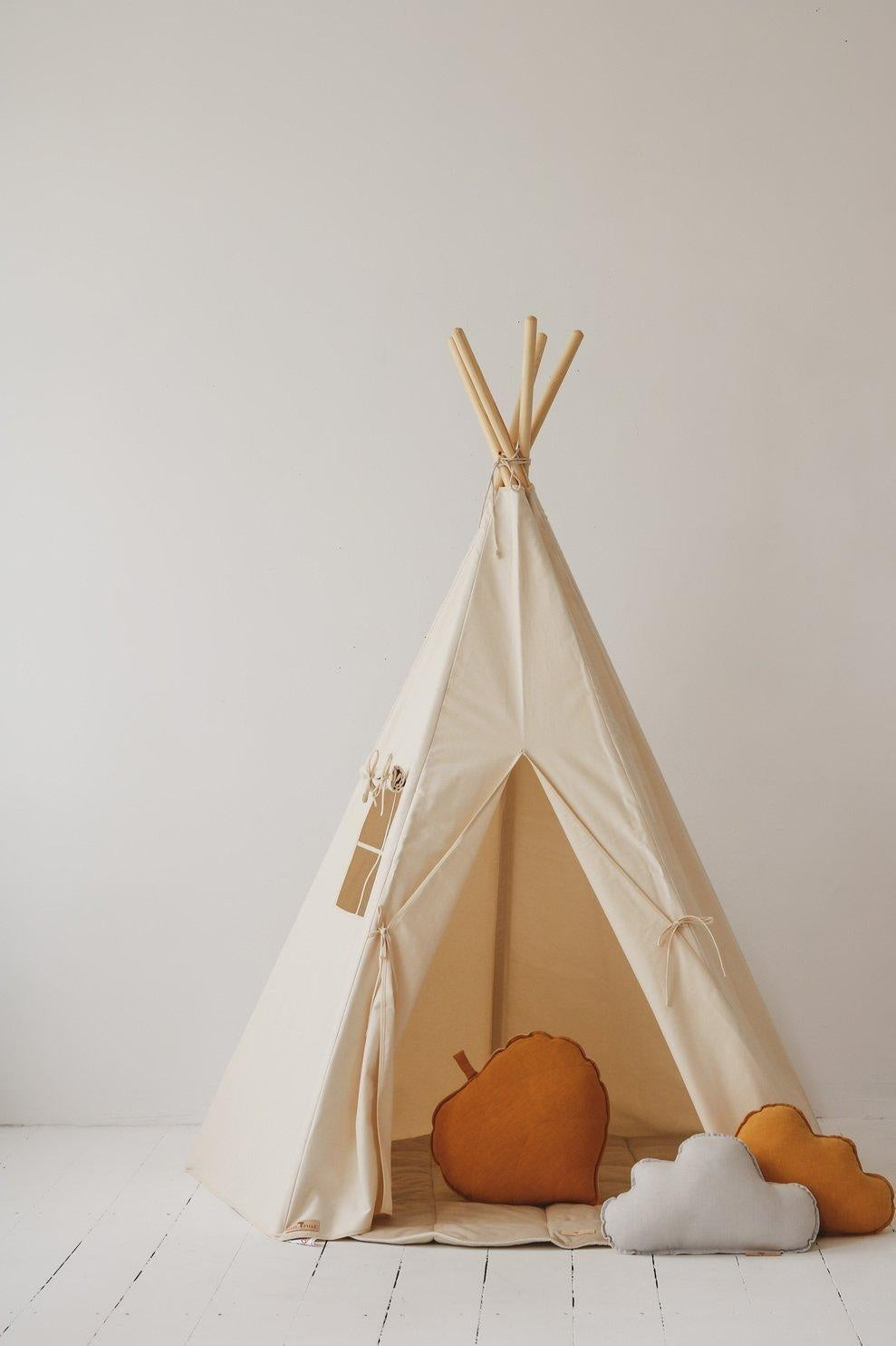 kleine tipi tent „Beige“ Tipi- und Matten-Set Farbe:Dark orange SportbrilleDamen this teepee hot tent Argentina complains to BBC