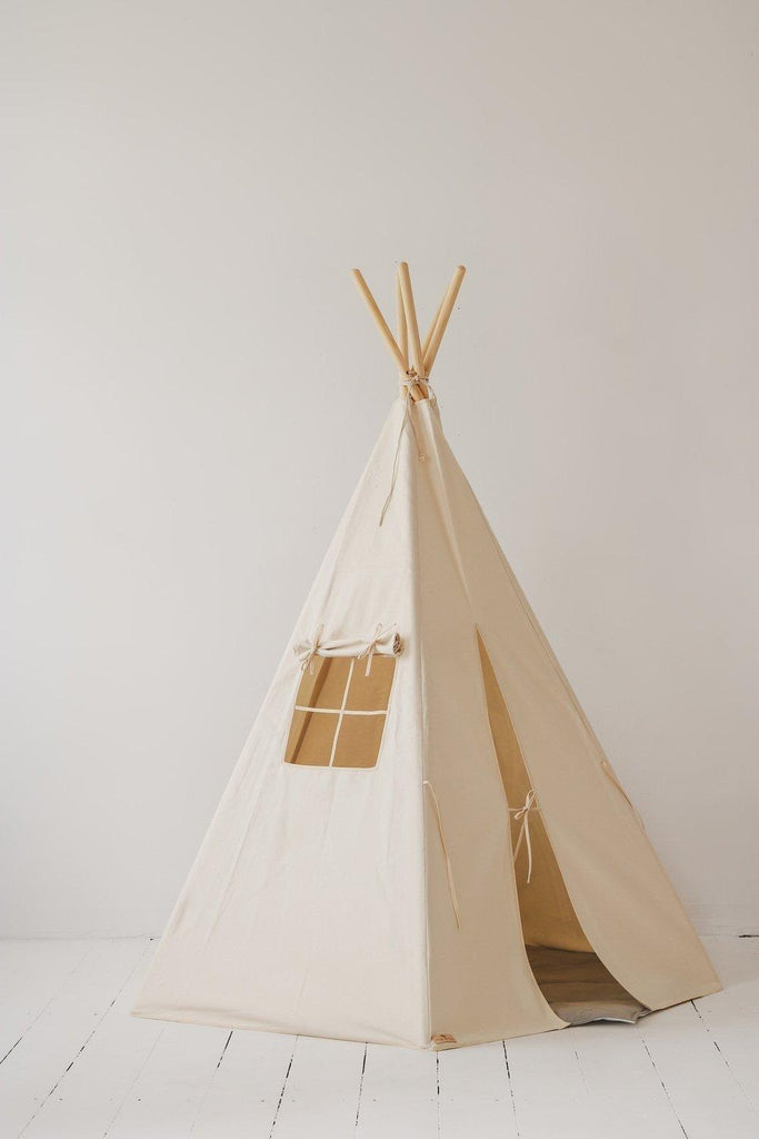“Beige” Teepee and Mat Set