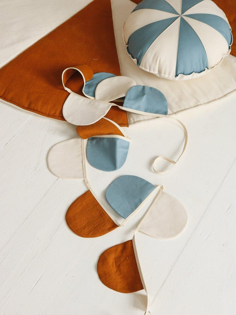 “Blue Candy” Patchwork Pillow