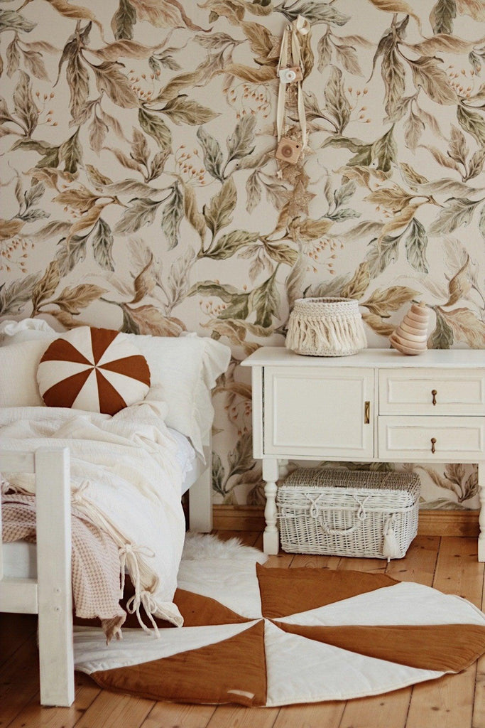 “Circus” Teepee with Frills and brown-beige mat - Moi Mili