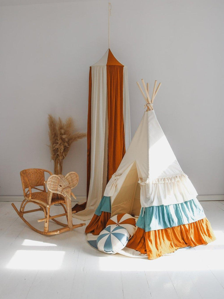 “Circus” Teepee with Frills and mat - Moi Mili