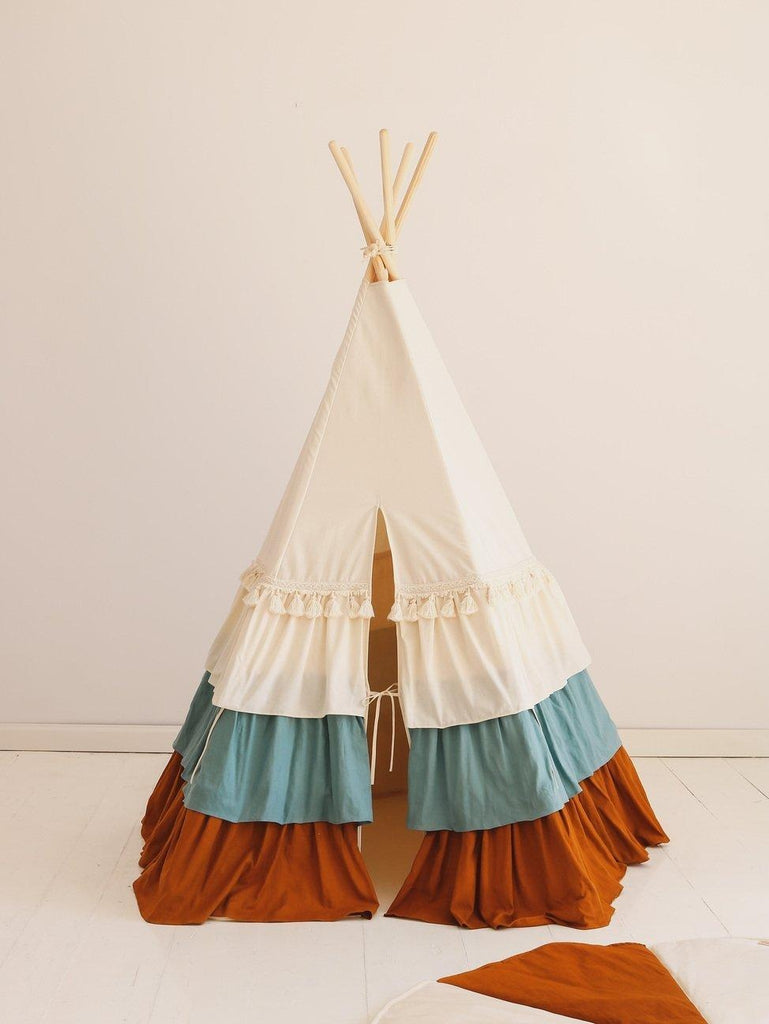 “Circus” Teepee with Frills and mat - Moi Mili