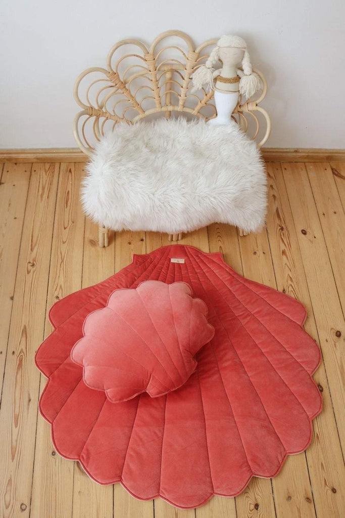 “Coral” Velvet Shell Mat