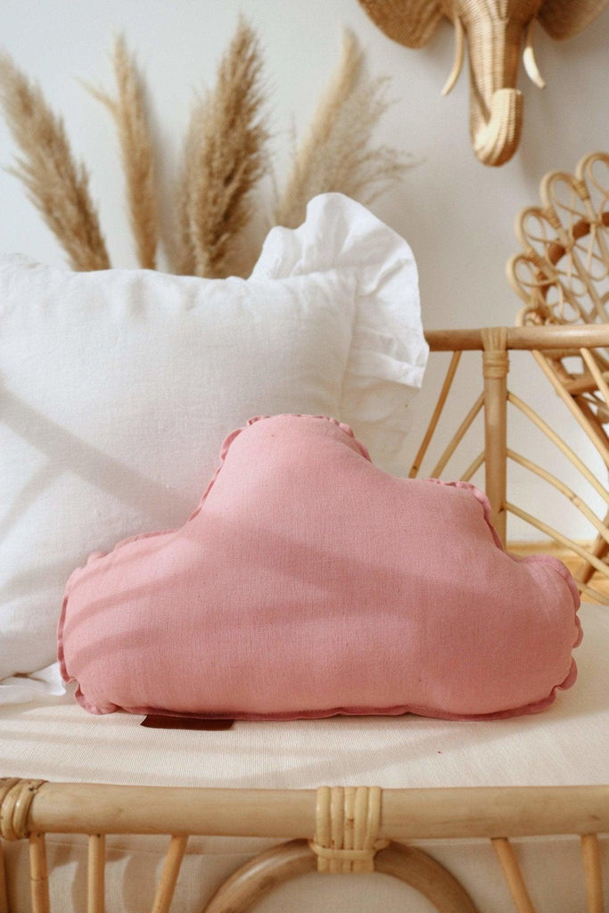 “Dirty Pink” Linen Cloud Pillow
