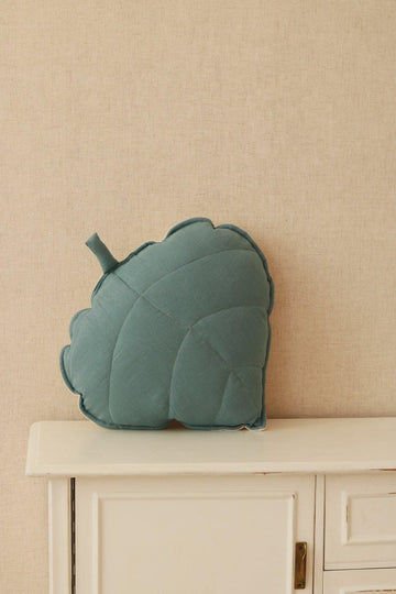 “Eye of the Sea” Linen Leaf Pillow