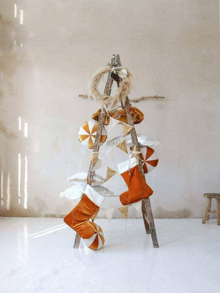 “Gold Candy” Christmas Stocking - Moi Mili