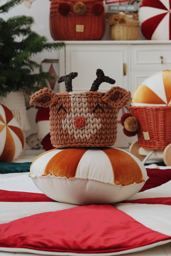 “Gold Candy” Patchwork Cushion - Moi Mili