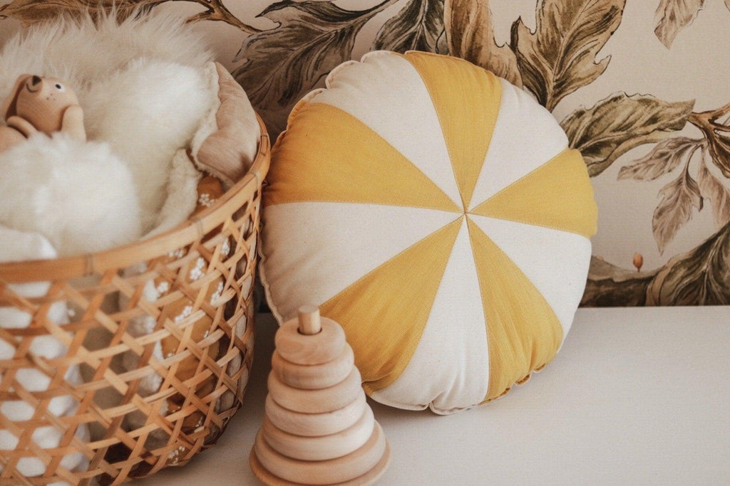 “Honey Candy” Patchwork Pillow