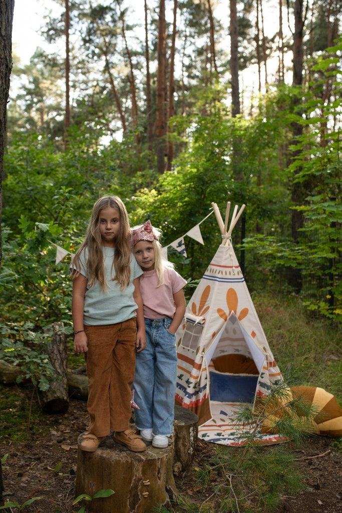 “Indian vibe” Round Cotton Mat - Moi Mili