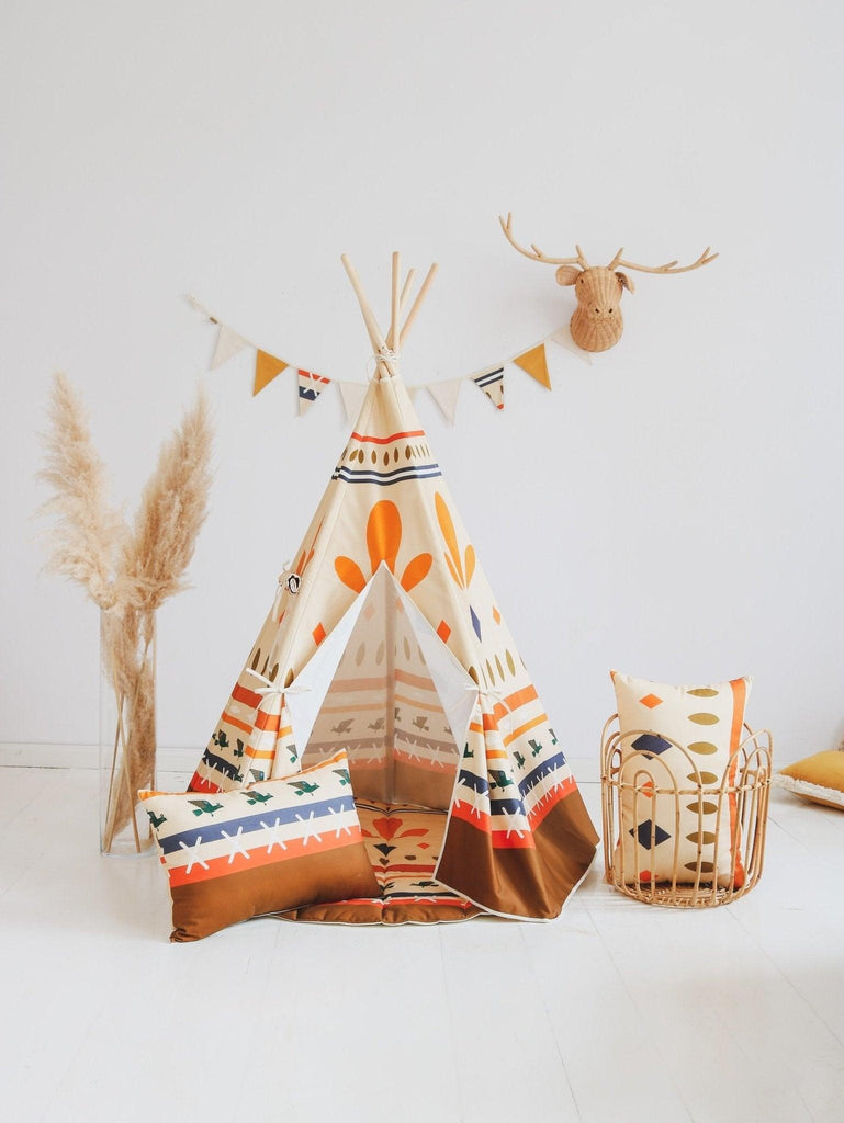 "Indian vibe” Teepee and Mat Set - Moi Mili