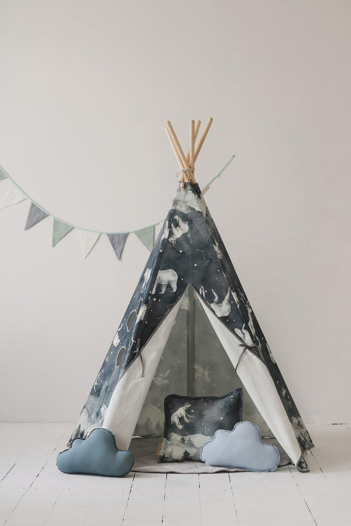 “Night Sky” Teepee and Mat Set