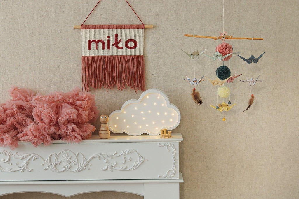 “Pastel colours” Origami Nursery Mobile