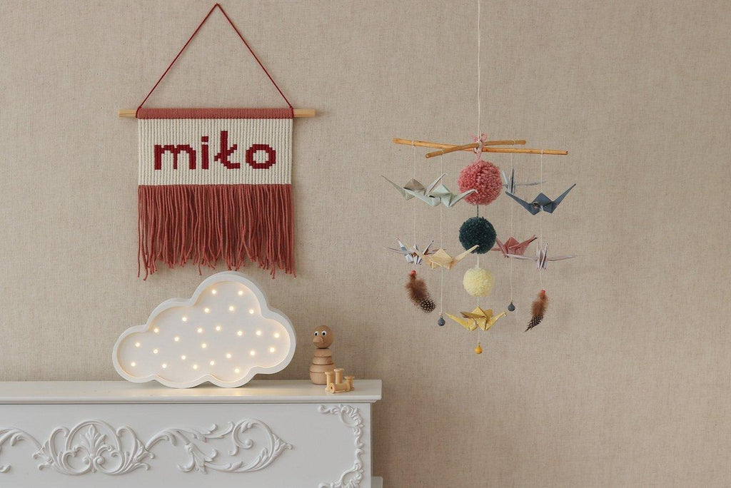 “Pastel colours” Origami Nursery Mobile