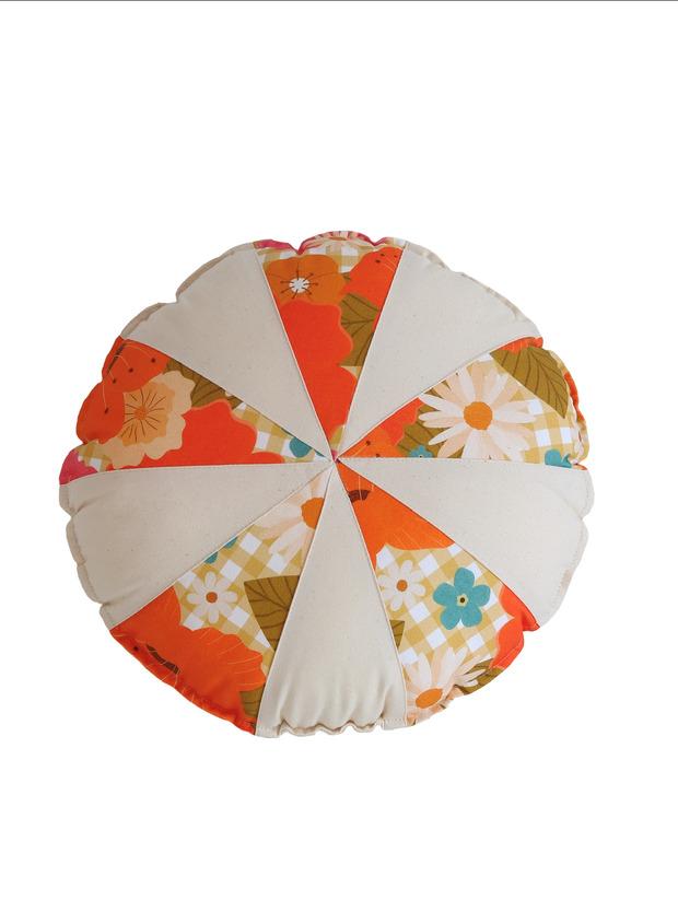 "Picnic with the flowers” Patchwork Cushion - Moi Mili