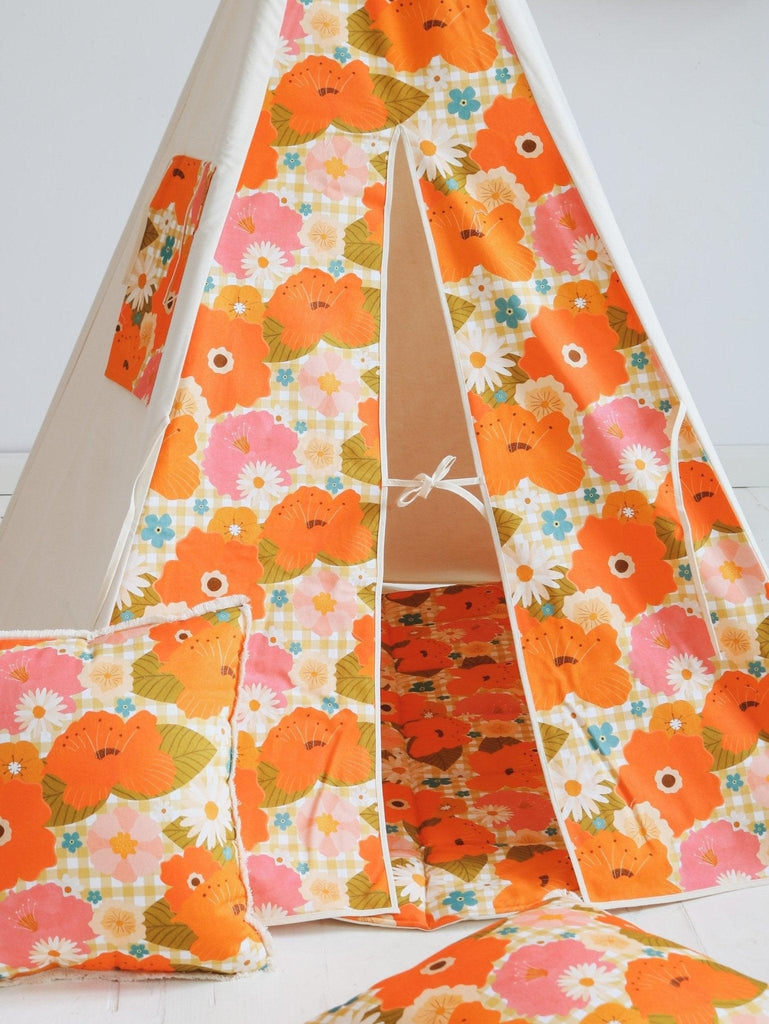 “Picnic with the flowers” Teepee and Mat Set - Moi Mili