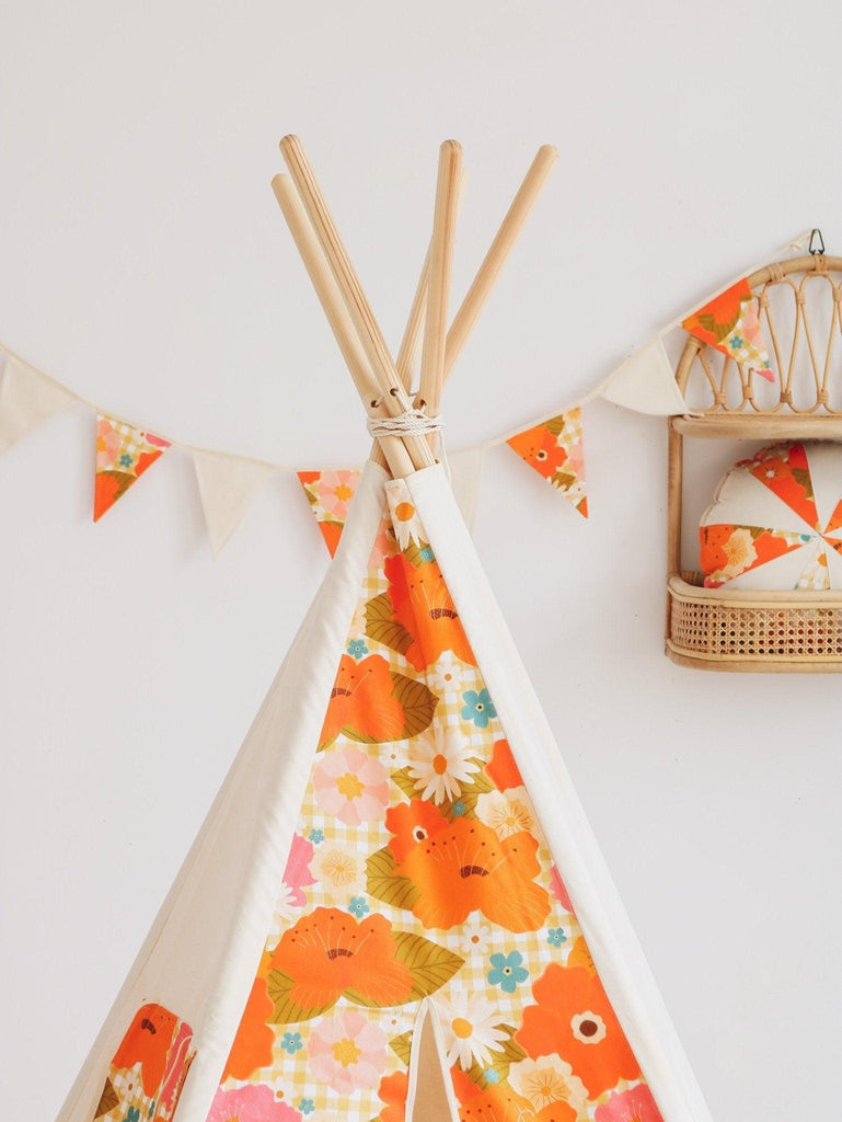 “Picnic with the flowers” Teepee and Mat Set - Moi Mili