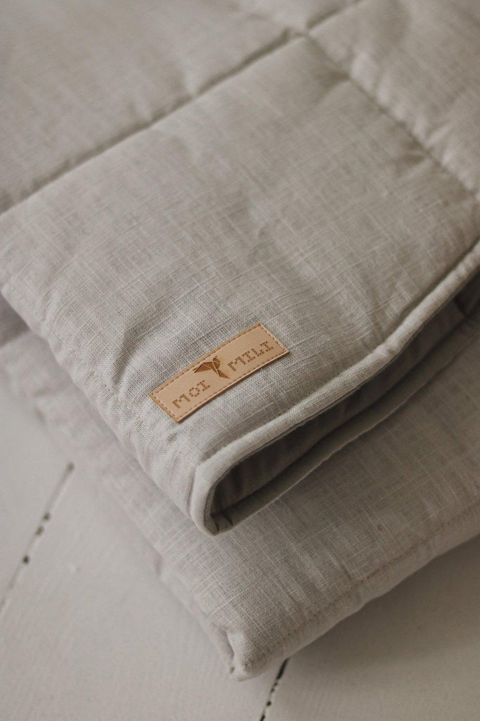 “Pigeon Grey” Round Cotton Mat