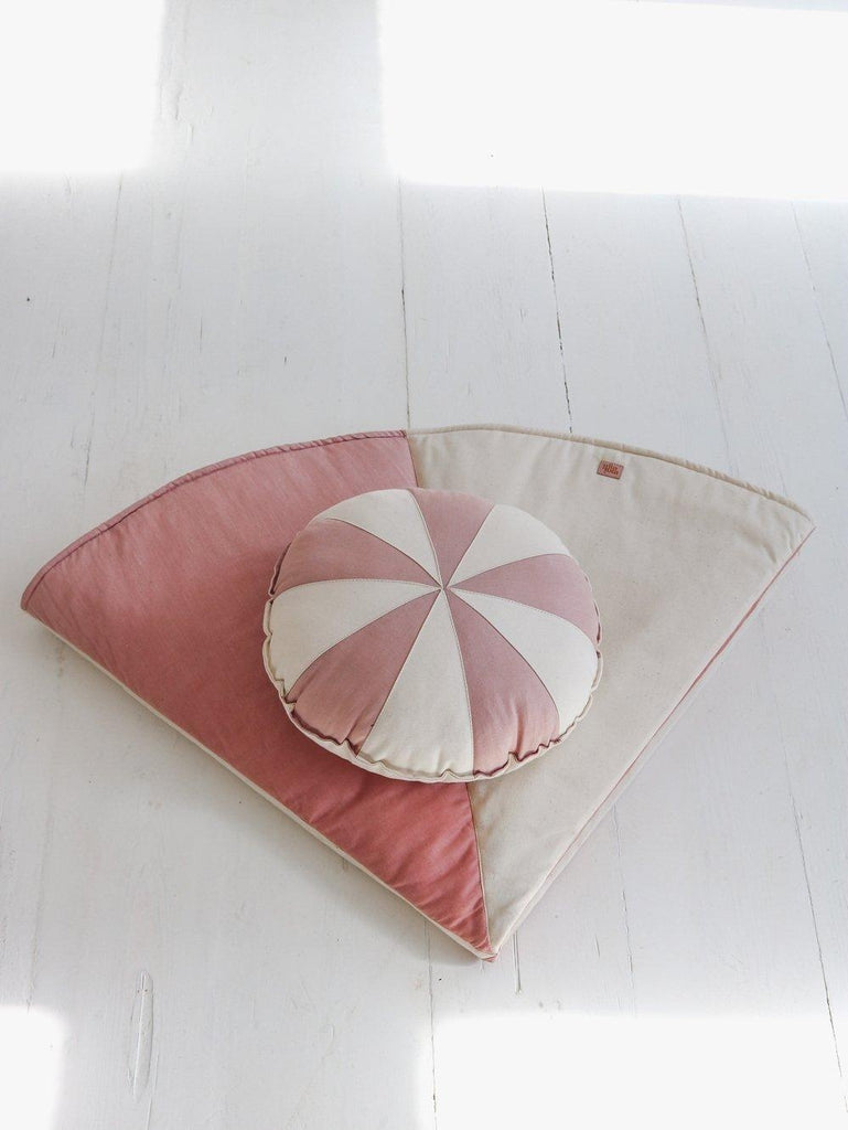 “Powder Pink Candy” Patchwork Pillow