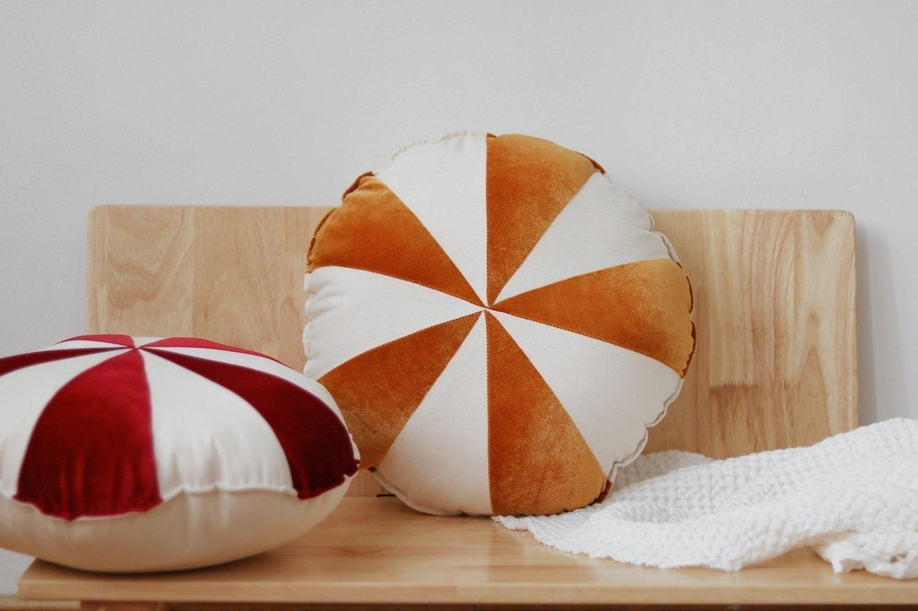 “Red Candy” Patchwork Pillow