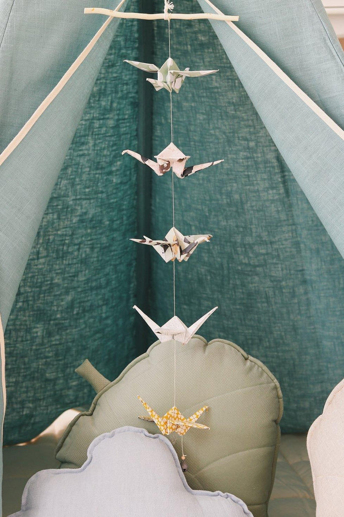 “Small City” Origami Nursery Mobile