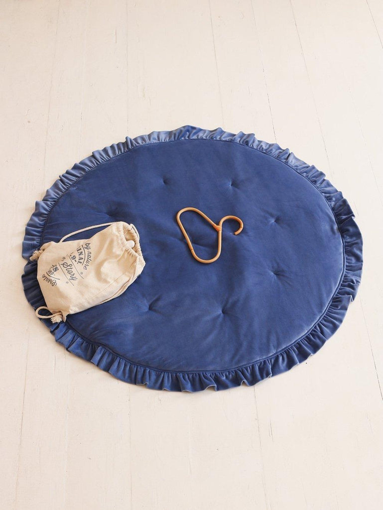 Soft Velvet Mat with Frill “Sapphire” - Moi Mili