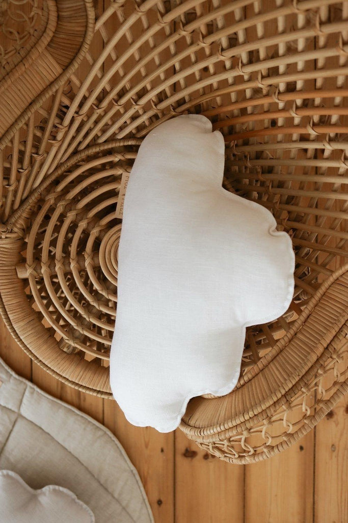 “White” Linen Cloud Pillow