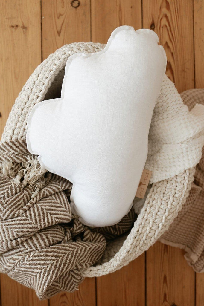 “White” Linen Cloud Pillow