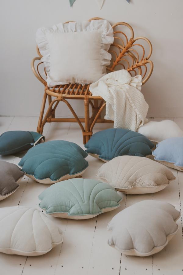 “White” Linen Shell Pillow